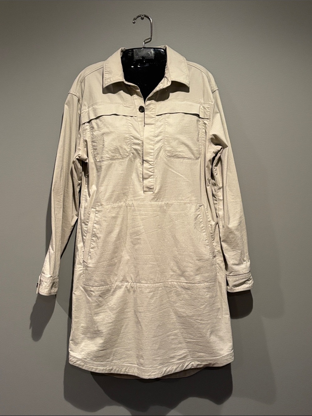 Title Nine Cream Utility Shirt Jacket